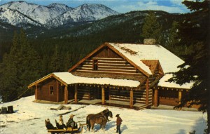 Winter comes to Ponderosa Ranch, Lake Tahoe, Incline Village, Nevada                                                